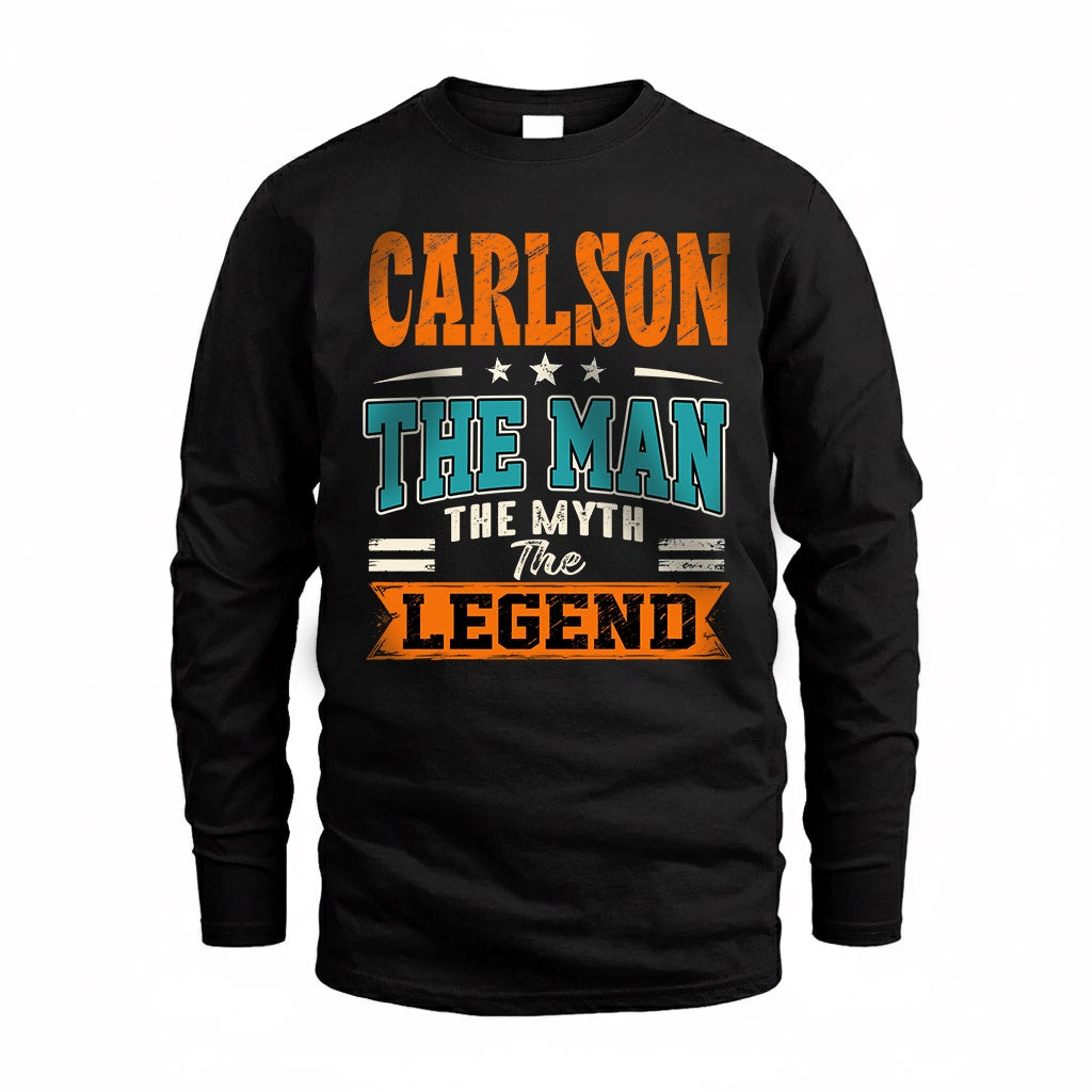 CARLSON HH F007 The Man The Myth The Legend Personalized Shirt – Gift for Men