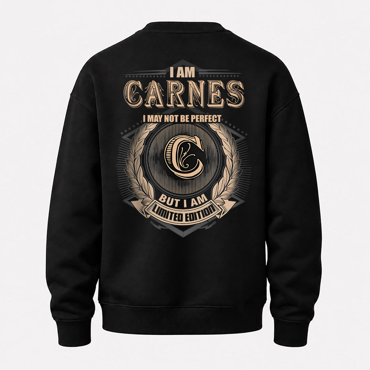 CARNES 2K-101–Personalized Name Quote Apparel “I Am NAME May Not Be Perfect But I Am Limited Edition”