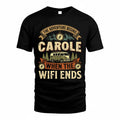 CAROLE TT898-K6-229 – Personalized Funny Camping Quote Apparel “The Adventure Begins When The WiFi Ends”