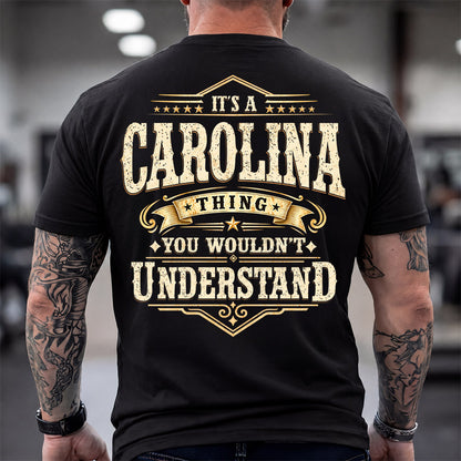 CAROLINA HH-F003–Personalized Name Quote Apparel “It’s an NAME Thing You Wouldn’t Understand”