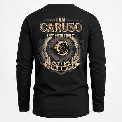 CARUSO 2K-101–Personalized Name Quote Apparel “I Am NAME May Not Be Perfect But I Am Limited Edition”