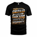 CASTILLO TT88-K6-229 – Personalized Funny Sarcasm Apparel "My Level Of Sarcasm Depends On Your Stupidity"
