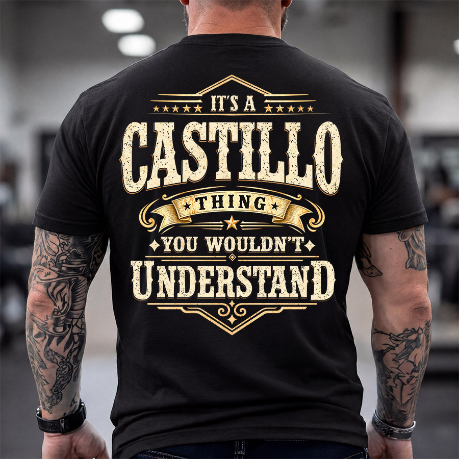 CASTILLO HH-F003–Personalized Name Quote Apparel “It’s an NAME Thing You Wouldn’t Understand”