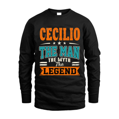 CECILIO HH F007 The Man The Myth The Legend Personalized Shirt – Gift for Men