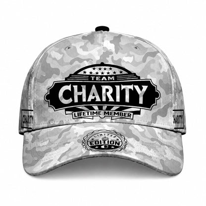 CHARITY TC01 HH79 Team Your Name Hat, Personalized Camo Baseball Cap, Custom Family Gift, Gift for Him Her