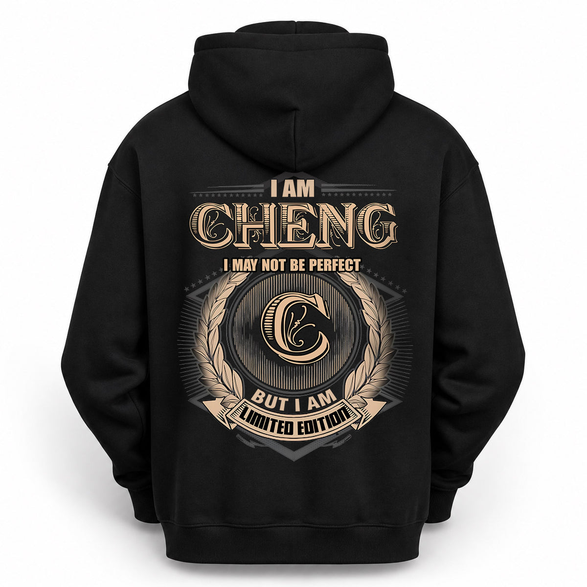 CHENG 2K-101–Personalized Name Quote Apparel “I Am NAME May Not Be Perfect But I Am Limited Edition”