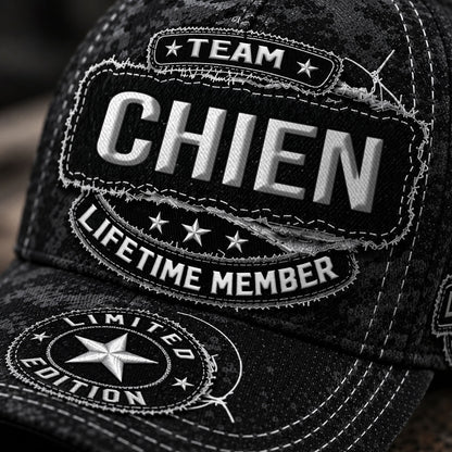 CHIEN TC03 HH79  Personalized Black Camo Baseball Cap, Custom Name Family Hat