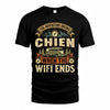 CHIEN TT898-K6-229 – Personalized Funny Camping Quote Apparel “The Adventure Begins When The WiFi Ends”