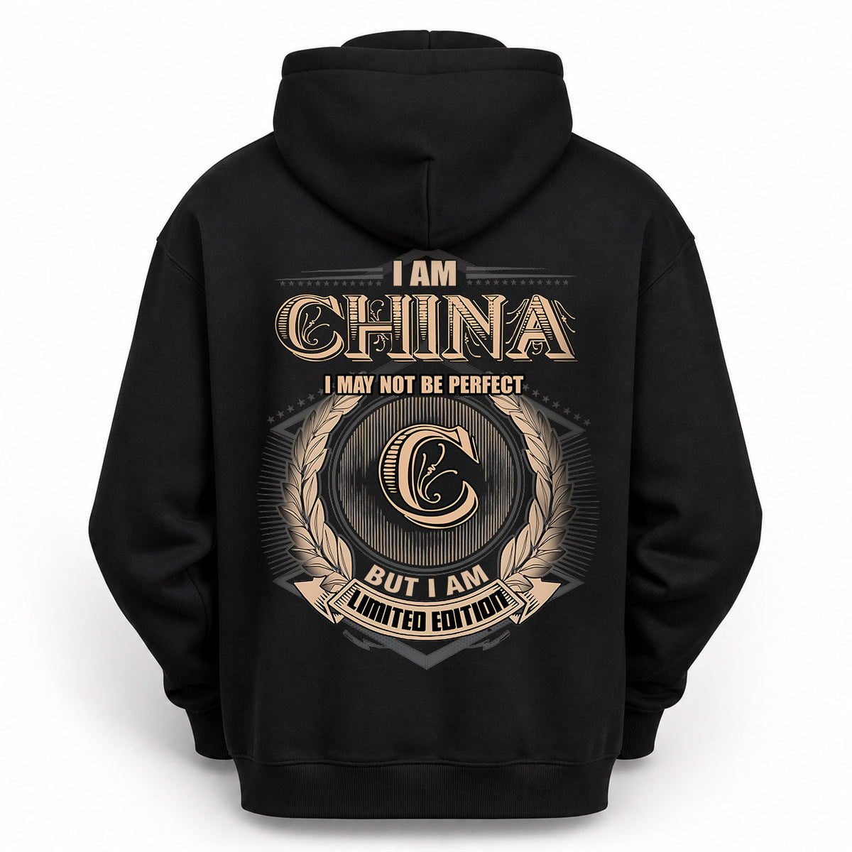 CHINA 2K-101–Personalized Name Quote Apparel “I Am NAME May Not Be Perfect But I Am Limited Edition”