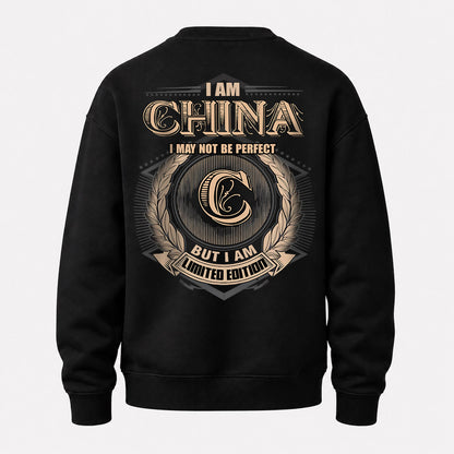 CHINA 2K-101–Personalized Name Quote Apparel “I Am NAME May Not Be Perfect But I Am Limited Edition”