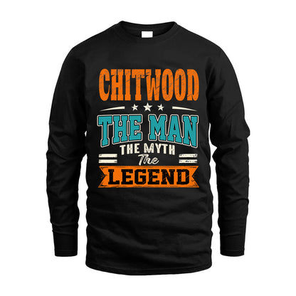 CHITWOOD HH F007 The Man The Myth The Legend Personalized Shirt – Gift for Men