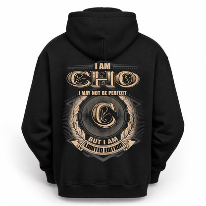 CHO 2K-101–Personalized Name Quote Apparel “I Am NAME May Not Be Perfect But I Am Limited Edition”