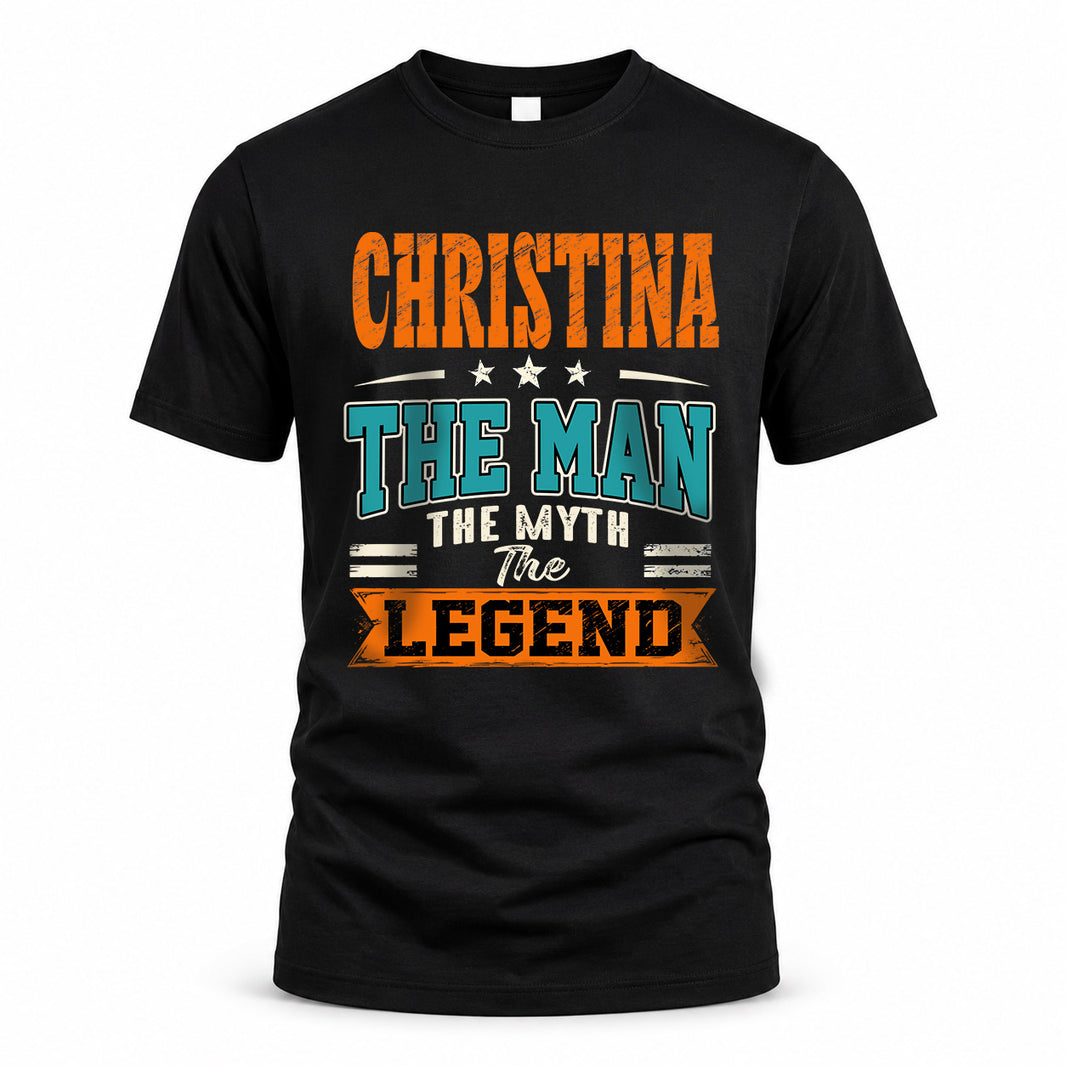 CHRISTINA HH F007 The Man The Myth The Legend Personalized Shirt – Gift for Men