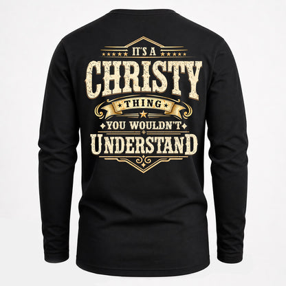 CHRISTY HH-F003–Personalized Name Quote Apparel “It’s an NAME Thing You Wouldn’t Understand”
