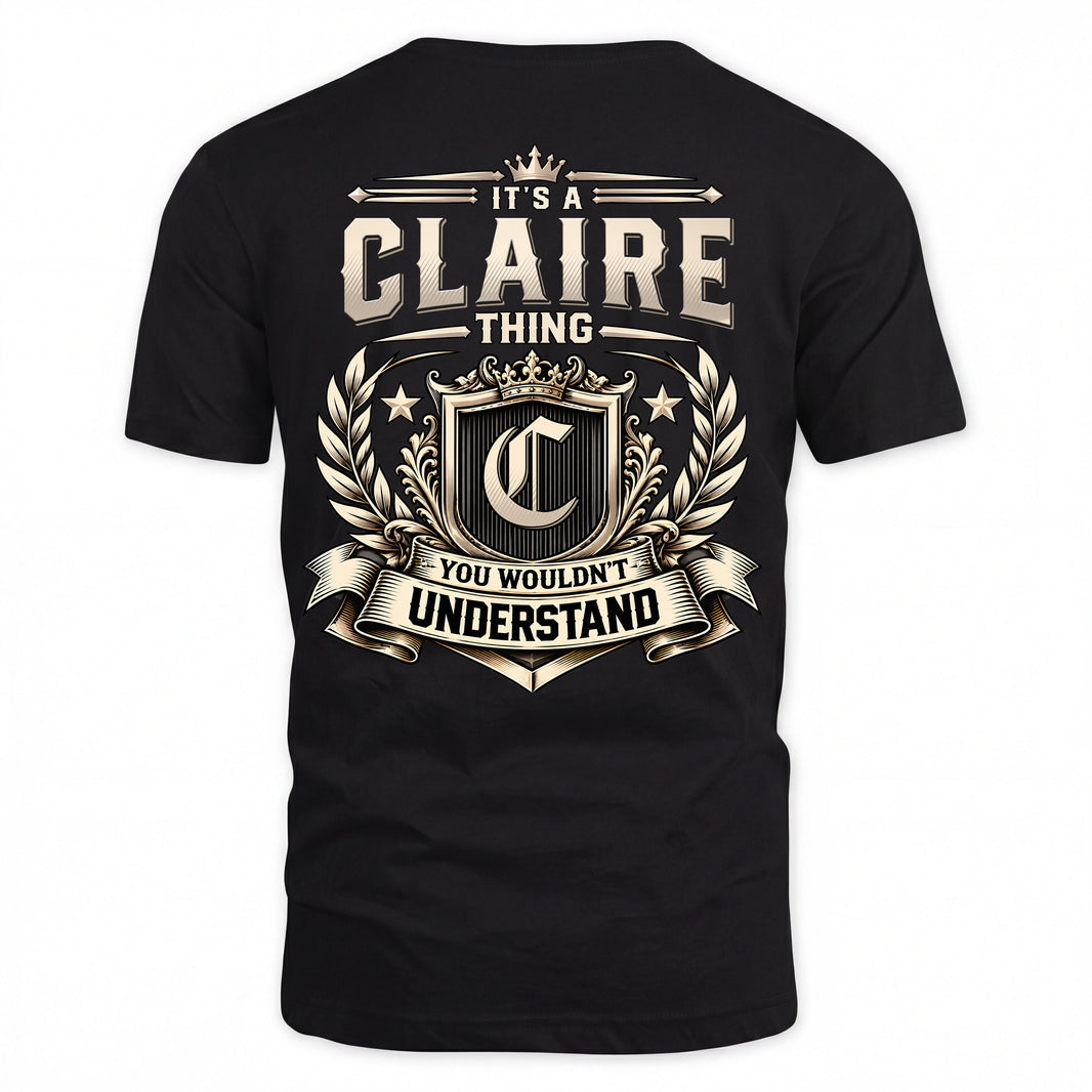 CLAIRE HH-F006 Thing Personalized Name T Shirt – You Wouldn’t Understand