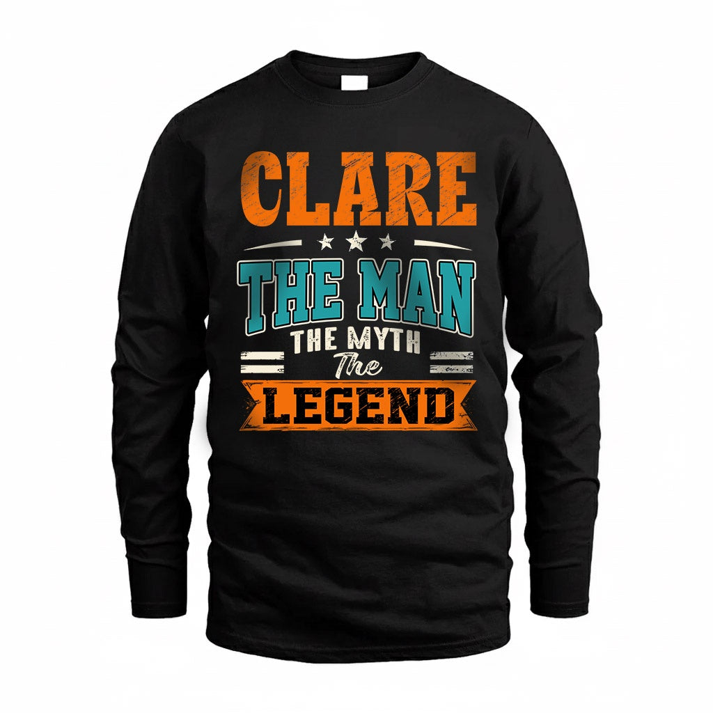 CLARE HH F007 The Man The Myth The Legend Personalized Shirt – Gift for Men