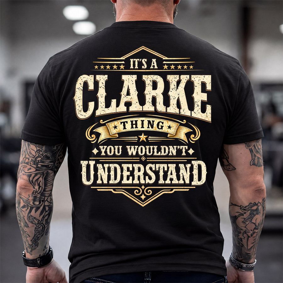 CLARKE HH-F003–Personalized Name Quote Apparel “It’s an NAME Thing You Wouldn’t Understand”