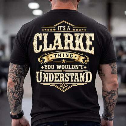 CLARKE HH-F003–Personalized Name Quote Apparel “It’s an NAME Thing You Wouldn’t Understand”