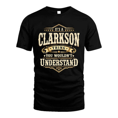 CLARKSON HH-F009–Personalized Name Quote Apparel “It’s an NAME Thing You Wouldn’t Understand”