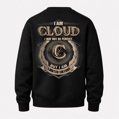 CLOUD 2K-101–Personalized Name Quote Apparel “I Am NAME May Not Be Perfect But I Am Limited Edition”