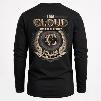 CLOUD 2K-101–Personalized Name Quote Apparel “I Am NAME May Not Be Perfect But I Am Limited Edition”