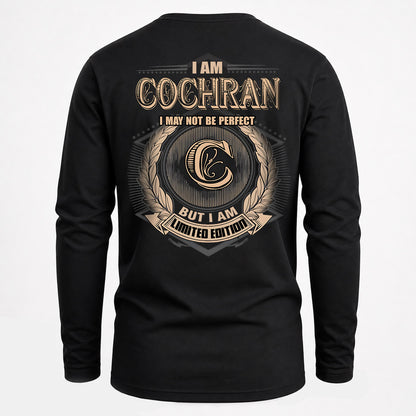 COCHRAN 2K-101–Personalized Name Quote Apparel “I Am NAME May Not Be Perfect But I Am Limited Edition”