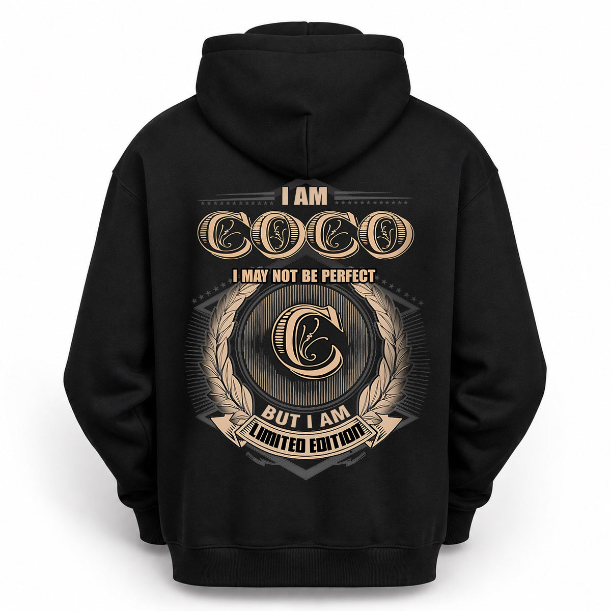 COCO 2K-101–Personalized Name Quote Apparel “I Am NAME May Not Be Perfect But I Am Limited Edition”