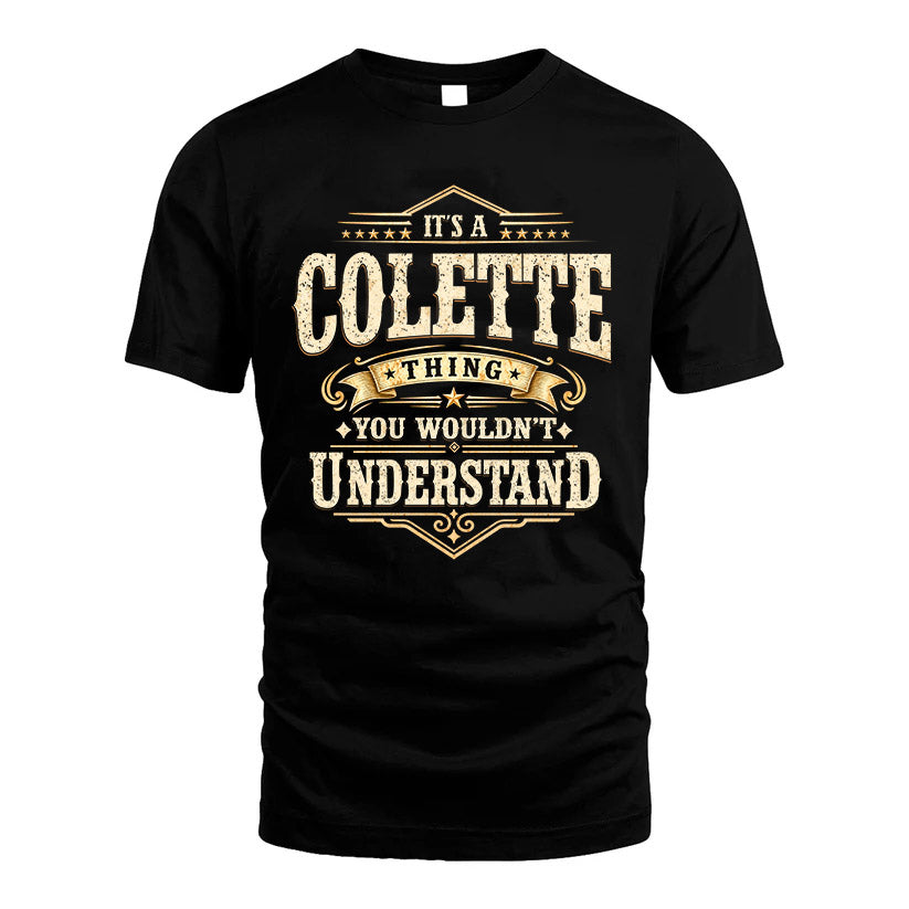 COLETTE HH-F009–Personalized Name Quote Apparel “It’s an NAME Thing You Wouldn’t Understand”