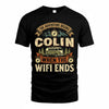 COLIN TT898-K6-229 – Personalized Funny Camping Quote Apparel “The Adventure Begins When The WiFi Ends”