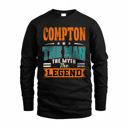 COMPTON HH F007 The Man The Myth The Legend Personalized Shirt – Gift for Men