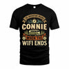 CONNIE TT898-K6-229 – Personalized Funny Camping Quote Apparel “The Adventure Begins When The WiFi Ends”