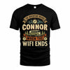 CONNOR TT898-K6-229 – Personalized Funny Camping Quote Apparel “The Adventure Begins When The WiFi Ends”