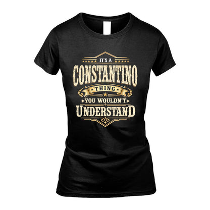 CONSTANTINO HH-F009–Personalized Name Quote Apparel “It’s an NAME Thing You Wouldn’t Understand”