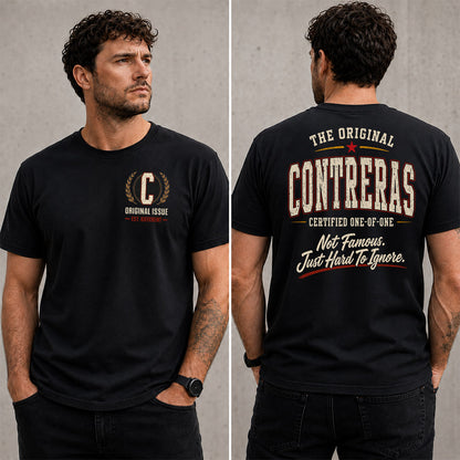 CONTRERAS W65-F6-168 – Personalized Original Issue Apparel “The Original NAME Certified One-of-One"
