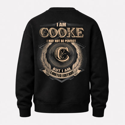 COOKE 2K-101–Personalized Name Quote Apparel “I Am NAME May Not Be Perfect But I Am Limited Edition”