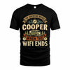 COOPER TT898-K6-229 – Personalized Funny Camping Quote Apparel “The Adventure Begins When The WiFi Ends”