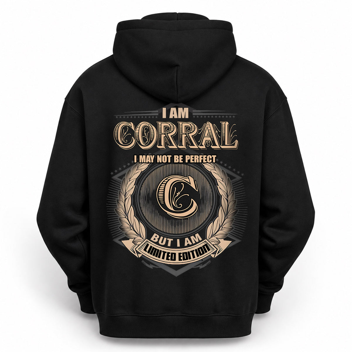CORRAL 2K-101–Personalized Name Quote Apparel “I Am NAME May Not Be Perfect But I Am Limited Edition”