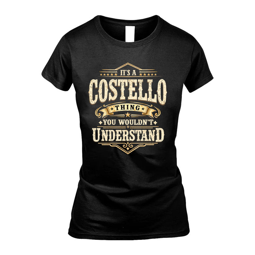 COSTELLO HH-F009–Personalized Name Quote Apparel “It’s an NAME Thing You Wouldn’t Understand”