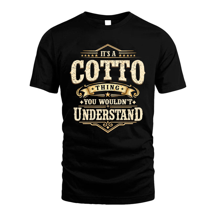 COTTO HH-F009–Personalized Name Quote Apparel “It’s an NAME Thing You Wouldn’t Understand”
