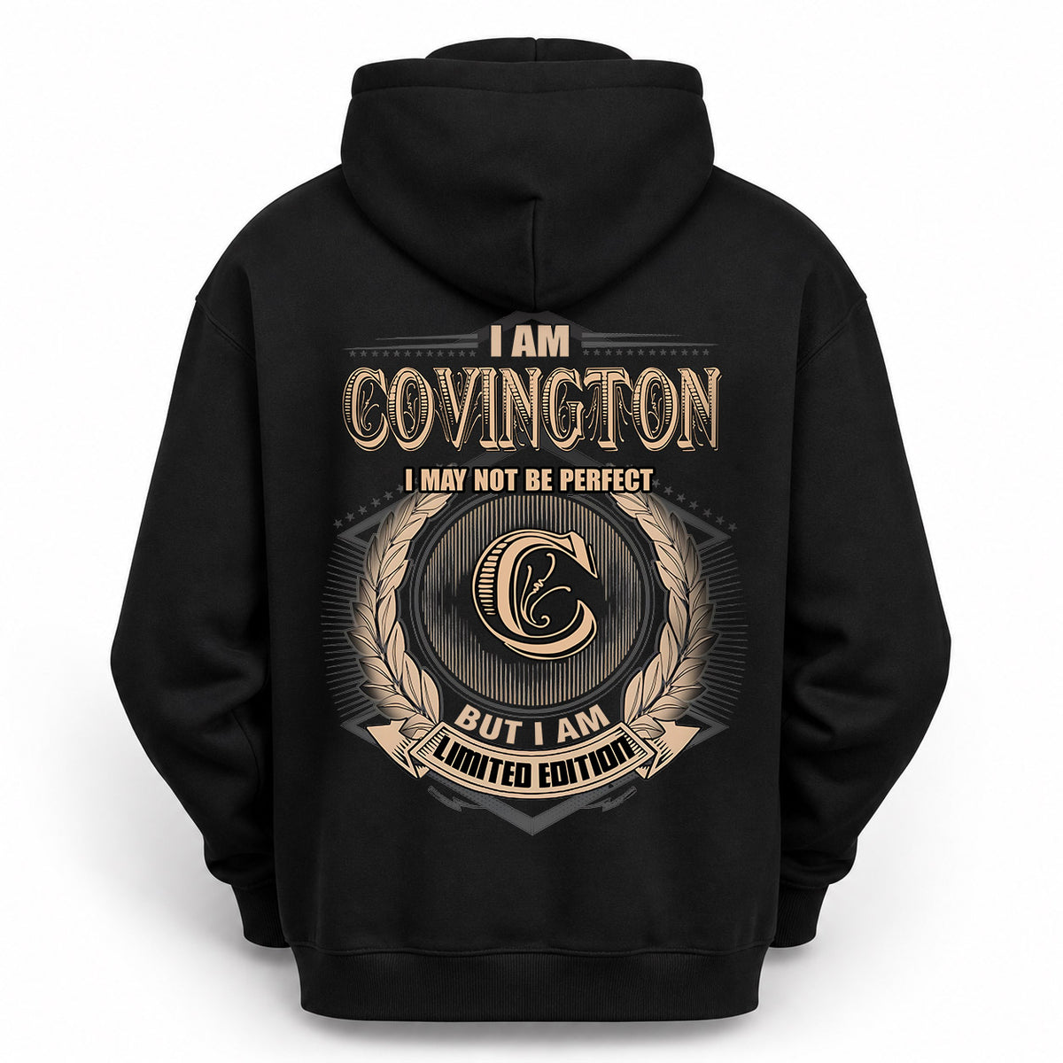 COVINGTON 2K-101–Personalized Name Quote Apparel “I Am NAME May Not Be Perfect But I Am Limited Edition”