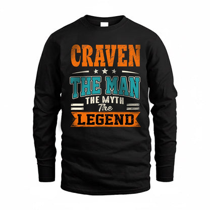 CRAVEN HH F007 The Man The Myth The Legend Personalized Shirt – Gift for Men
