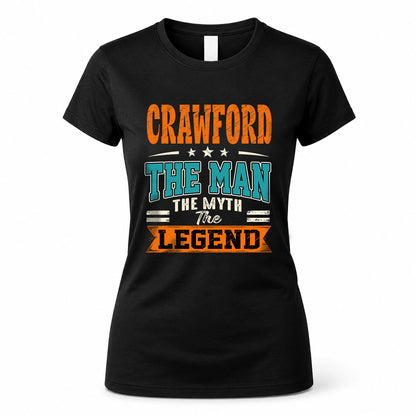 CRAWFORD HH F007 The Man The Myth The Legend Personalized Shirt – Gift for Men