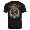 CRISTY 2K-101–Personalized Name Quote Apparel “I Am NAME May Not Be Perfect But I Am Limited Edition”