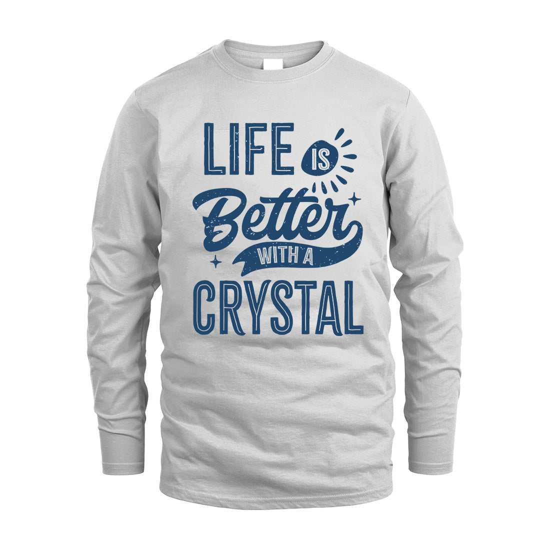 CRYSTAL HH88-K2–Personalized Name Quote T-Shirt Life Is Better With Unisex Gift