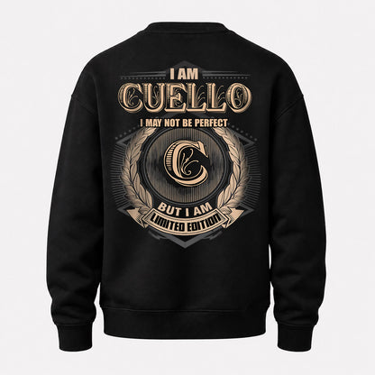 CUELLO 2K-101–Personalized Name Quote Apparel “I Am NAME May Not Be Perfect But I Am Limited Edition”