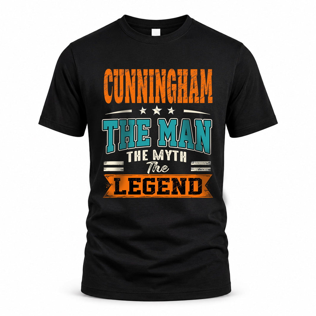 CUNNINGHAM HH F007 The Man The Myth The Legend Personalized Shirt – Gift for Men