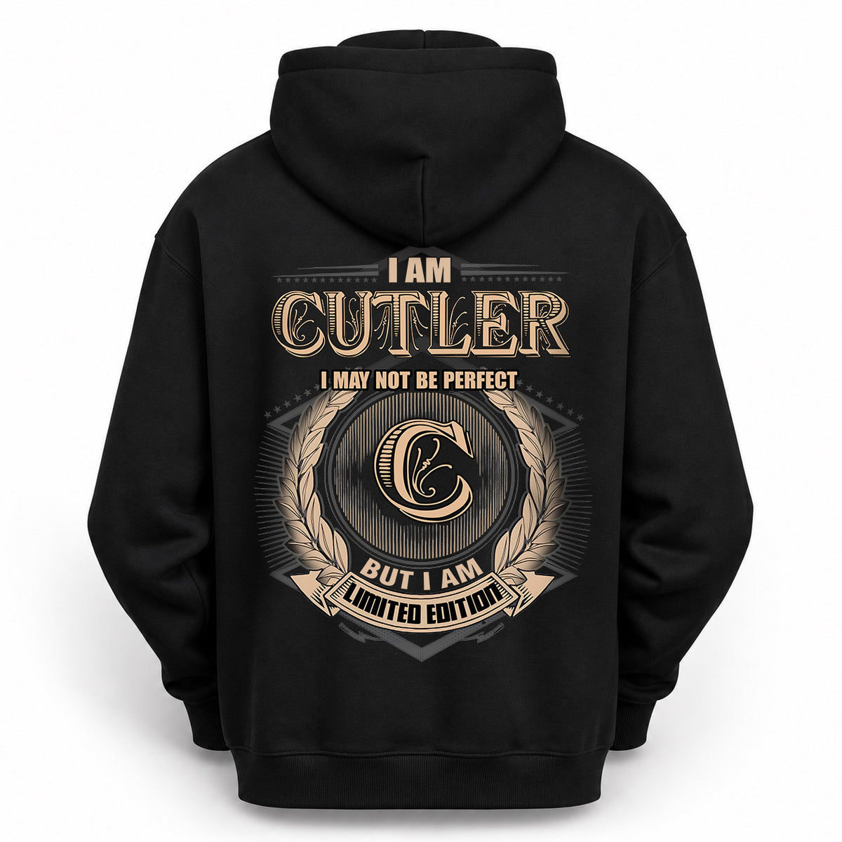 CUTLER 2K-101–Personalized Name Quote Apparel “I Am NAME May Not Be Perfect But I Am Limited Edition”
