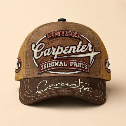 CARPENTER TC02 HH79  Personalized Name Baseball Cap, Vintage Retro Hat, Custom Gift for Him & Her