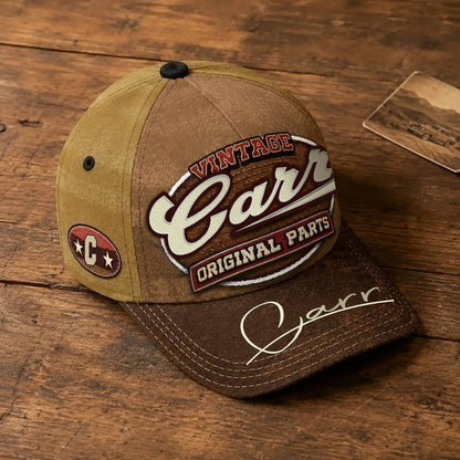 CARR TC02 HH79  Personalized Name Baseball Cap, Vintage Retro Hat, Custom Gift for Him & Her