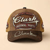 CLARK TC02 HH79  Personalized Name Baseball Cap, Vintage Retro Hat, Custom Gift for Him & Her